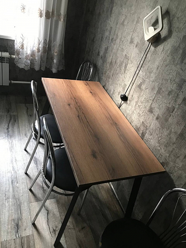 Стол Тринити Лофт 120 32 мм дуб галифакс табако / черный матовый фото покупателя 313