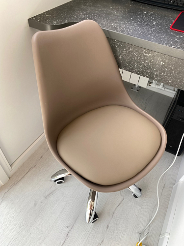 Компьютерное кресло Kolin с подушкой clear / white фото покупателя 306