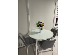 Стул на металлокаркасе Челси белый / латте фото покупателя 199