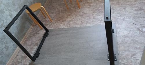 Стол раскладной Лота Лофт 120 25 мм юта / черный матовый фото покупателя 376