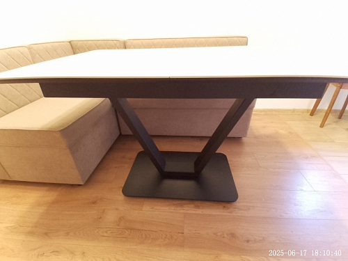 Стол на тумбе Бугун обсидиан / черный фото покупателя 52