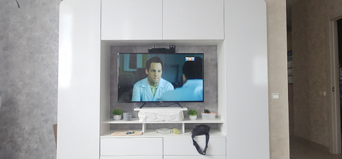 Готовая гостиная Румба белый / белый глянец  - Уцененный экземпляр фото покупателя 46