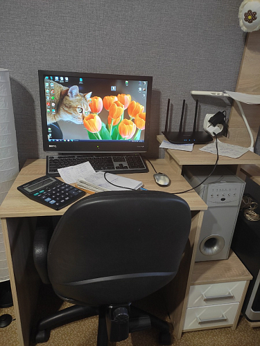 Стол компьютерный Джаз-24 правый венге фото покупателя 114