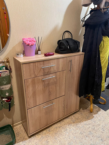 Обувница ТП-4 дуб сонома / белый  - Уцененный экземпляр фото покупателя 23