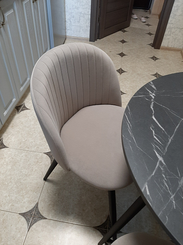 Стул на металлокаркасе Gabi gray / black фото покупателя 259