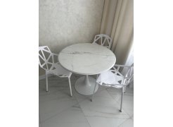 Стол Тулип 90х73 дуб вотан / белый фото покупателя 37