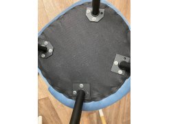 Стул на металлокаркасе Gabi 1 бежевый / черный с серебряными наконечниками фото покупателя 232