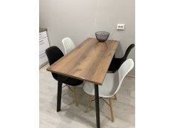 Стол Тринити Лофт 120 32 мм бетон / черный матовый фото покупателя 268