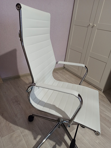 Компьютерное кресло Reus черная сетка / хром фото покупателя 27