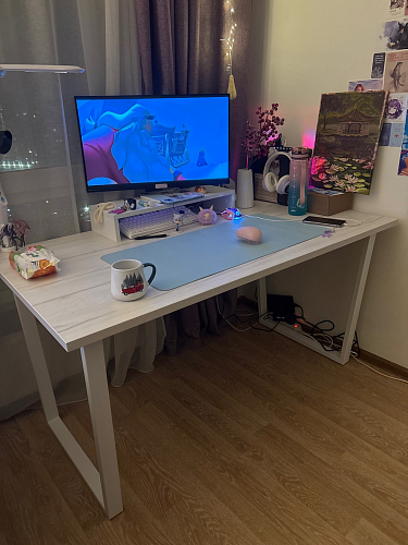 Стол раскладной Лота Лофт 120 25 мм юта / черный матовый фото покупателя 717