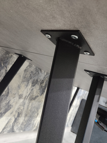 Стол Тринити Лофт 120 32 мм дуб галифакс табако / черный матовый фото покупателя 493