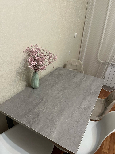 Деревянный стол Лота Лофт 120х75 белый матовый / дуб крафт золотой фото покупателя 152