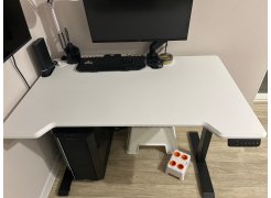 Компьютерный стол Маркос 140х80 голубой / черный фото покупателя 44