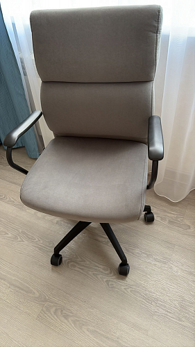 Компьютерное кресло Benefit флок серый 29 фото покупателя 48