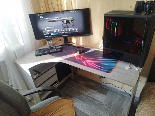 Письменный стол СПм-25 левый дуб сонома фото покупателя 45