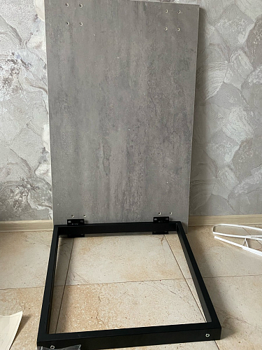 Деревянный стол Лота Лофт 140х80 дуб крафт табачный / черный матовый фото покупателя 329