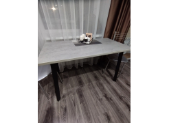 Стол Тринити Лофт 120 32 мм бетон / черный матовый фото покупателя 664