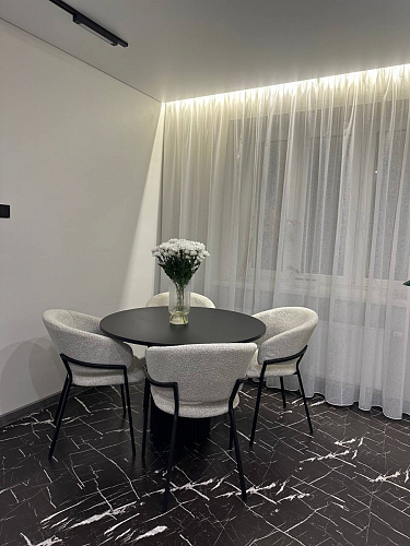 Стол Барел 100 орех кантри / черный фото покупателя 4