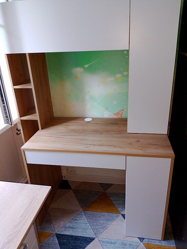 Письменный стол Комфорт 12.71 дуб золотой craft / белая аляска фото покупателя 137