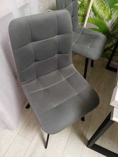 Стул на металлокаркасе Чилли К кирпичный / черный фото покупателя 234