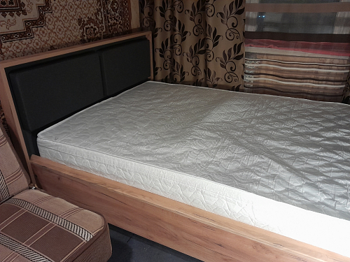 Двуспальная кровать Клауд 160х200 парящая дуб крафт золотой / антрацит фото покупателя 445