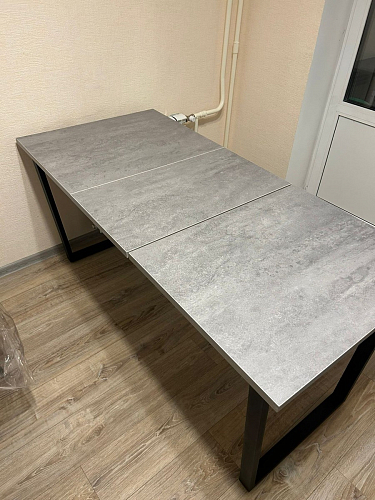 Деревянный стол Лота Лофт 140х80 дуб крафт табачный / черный матовый фото покупателя 167