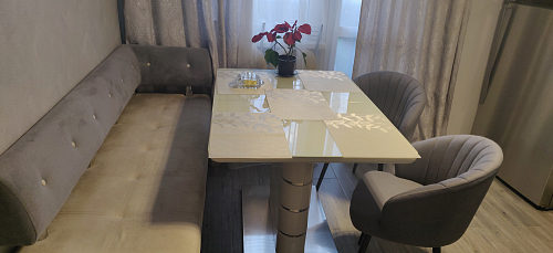 Стул на металлокаркасе Бэнбу velutto 05 / белый фото покупателя 9