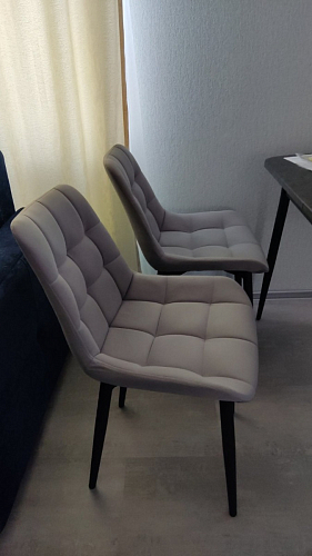 Стул на металлокаркасе Челси бежевый / белый каркас фото покупателя 141