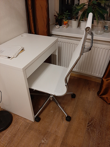 Компьютерное кресло Reus черная сетка / хром фото покупателя 64