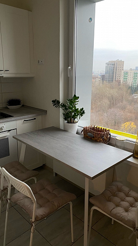 Стол Тринити Лофт 120 32 мм дуб галифакс табако / черный матовый фото покупателя 88