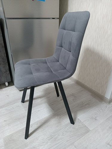 Стул на металлокаркасе Чилли К кирпичный / черный фото покупателя 180