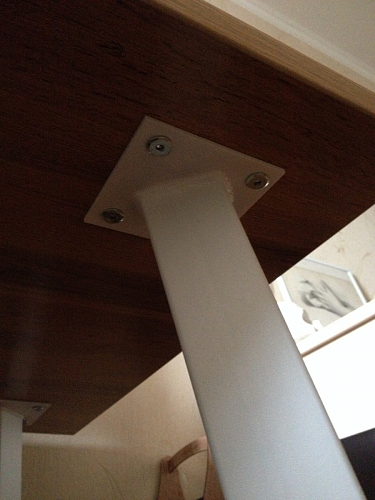 Стол Тринити Лофт 120 32 мм дуб галифакс табако / черный матовый фото покупателя 52