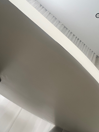 Деревянный стол Барон О 160 х 90 белая пленка шагрень / черный фото покупателя 58