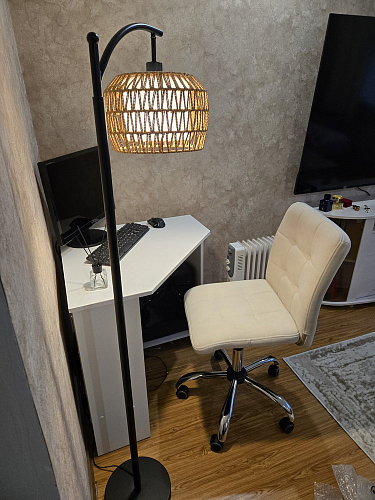 Компьютерное кресло Fiesta флок молочный 4 фото покупателя 8