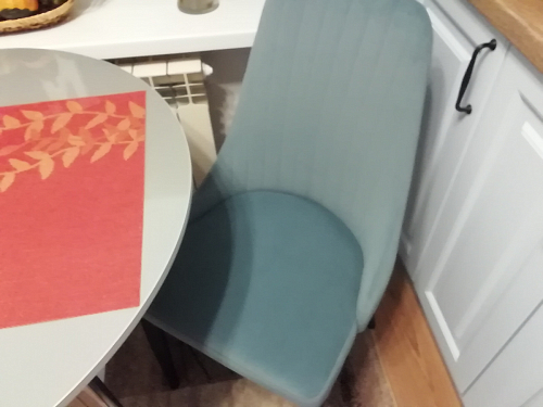 Стул на металлокаркасе Kora dark gray / black фото покупателя 4