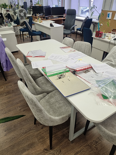 Стул на металлокаркасе Kora light blue / white фото покупателя 203