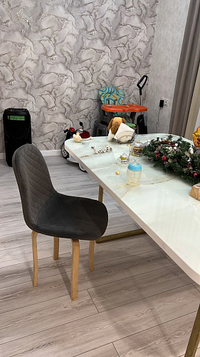 Стул на металлокаркасе Dabl 01 champagne / gold фото покупателя 11