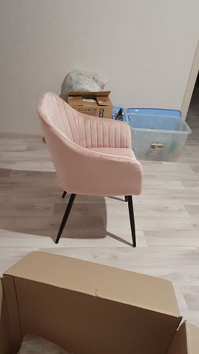 Стул на металлокаркасе Slam dark beige фото покупателя 21