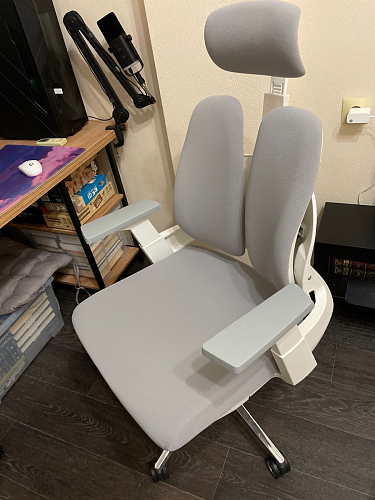 Компьютерное кресло Hiba gray / chrome фото покупателя 1