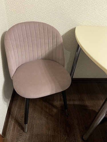 Стул на металлокаркасе Gabi dark beige / black / silver фото покупателя 983