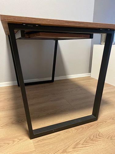 Стол Лота Лофт 140 25 мм черный матовый / бетон фото покупателя 308