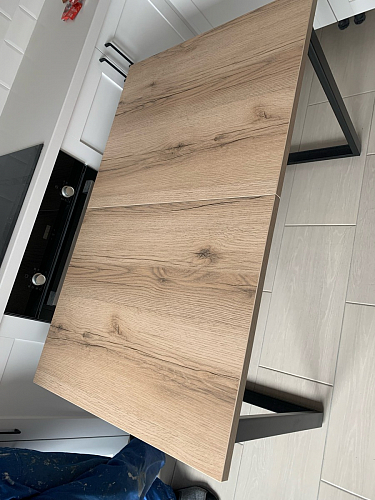 Стол Лота Лофт 120 32 мм бетон / черный матовый фото покупателя 71