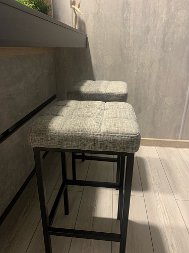 Барный стул Лофт катания минт / белый матовый фото покупателя 319