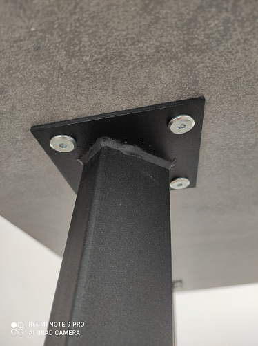 Стол Тринити Лофт 120 32 мм дуб галифакс табако / черный матовый фото покупателя 835