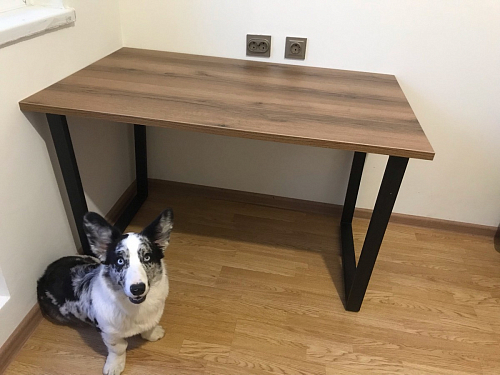 Деревянный стол Лота Лофт 120x75 дуб крафт табачный / черный матовый фото покупателя 598