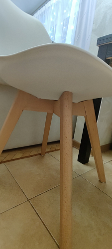 Деревянный стул Bonuss темно-серый / черное сидение / черный фото покупателя 75