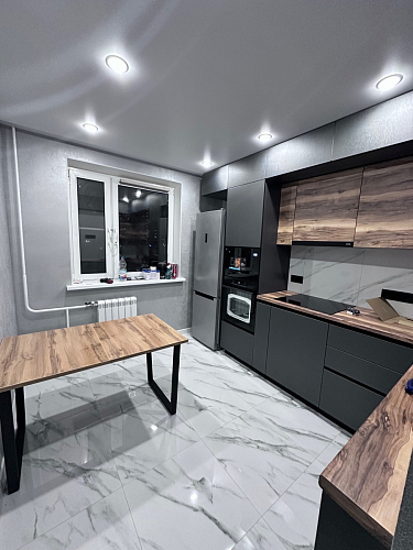 Деревянный стол Лота Лофт 140х80 дуб крафт табачный / черный матовый фото покупателя 743