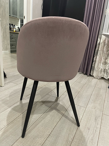 Стул на металлокаркасе Gabi 1 темно-серый / черный фото покупателя 75