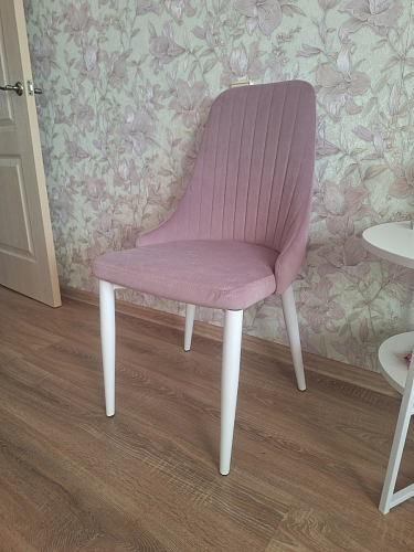 Стул на металлокаркасе Kora light purple / black фото покупателя 331