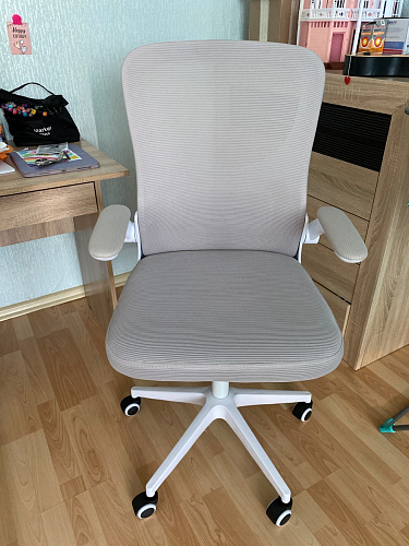 Компьютерное кресло Konfi gray / blue / white фото покупателя 29